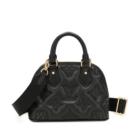 louis vuitton black quilted bag|Alma BB Bag .